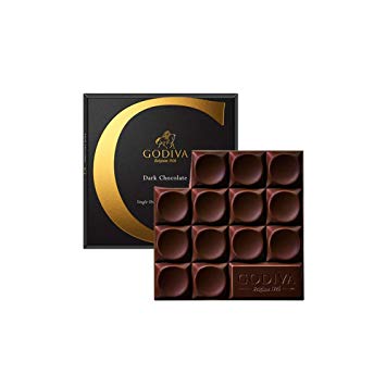 Godiva Chocolatier 68% Cocoa Super Premium Milk Dark Chocolate Bar, 20 Count Gift