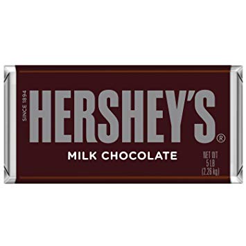 HERSHEY'S Chocolate Candy Bar, Gift, 5 Pound Bar