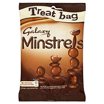 Galaxy Minstrels Treat Bag 105g (Box of 16) by Mars