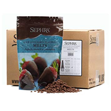 Sephra Chocolate Melts for Candy Making and Dipping Strawberries, Fondue Chocolate for Chocolate...