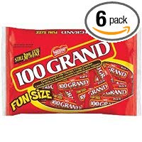 100 Grand Funsize, 12.5-Ounce Bags (Pack of 6)