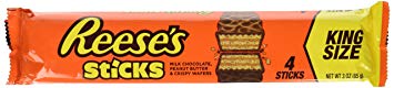 REESE'S Peanut Butter Candy Sticks, King Size (Pack of 24)