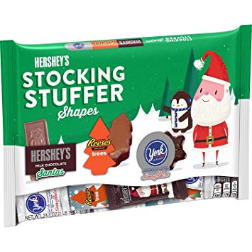 Hershey Holiday Stocking Stuffer Shapes Chocolate Assortment, 23.1 Ounce