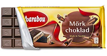 10 Bars x 200g of Marabou Mörk Choklad - Original - Swedish - Dark Chocolate