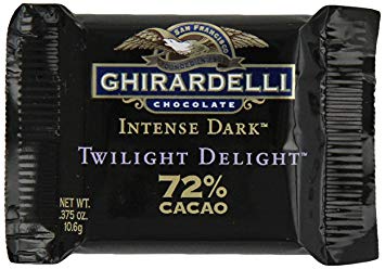 Ghirardelli Chocolate Intense Dark Squares, Twilight Delight 72% Cacao, 0.375-Ounce Squares (Pack of 540)