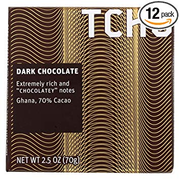 Tcho Chocolate Tch Dk Chocolate Bar 70% Ghna 2.5 Oz (Pack Of 12)